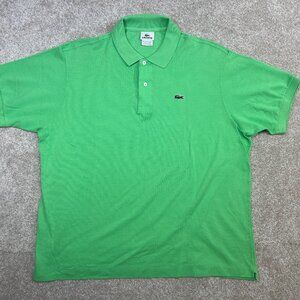 Mens Lacoste Lime Green Polo Shirt Size 7 XXL